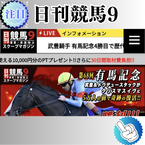 競馬予想サイト「日刊競馬9」は本物の優良？当たらない悪質？みんけいが検証！