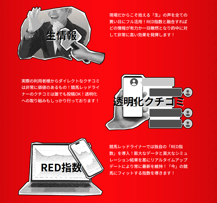 競馬レッドライナーの特徴
