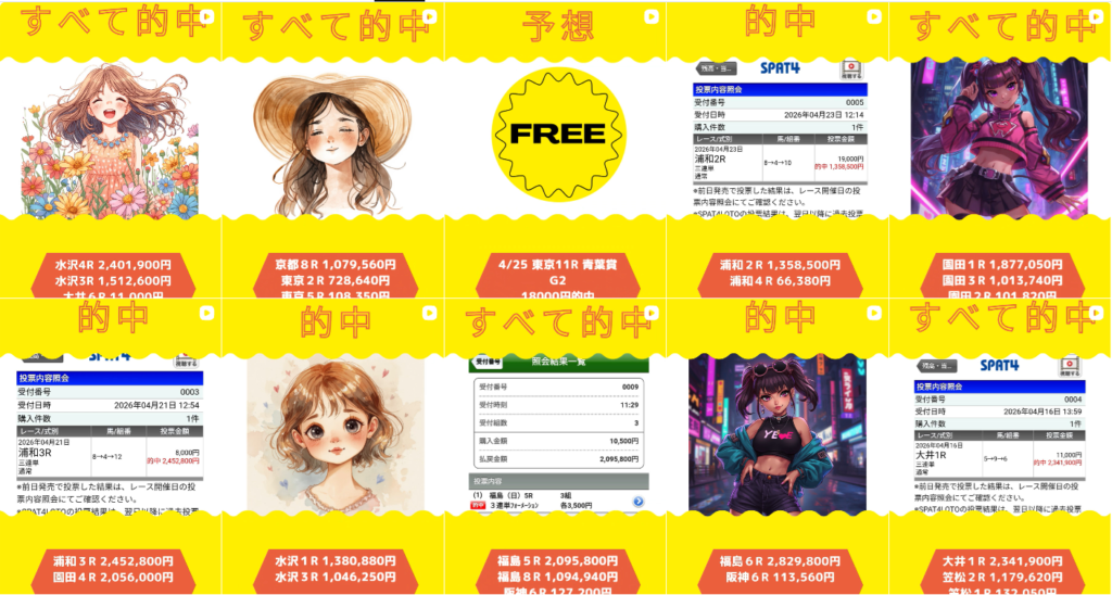 裏リーク競馬情報のinstagram