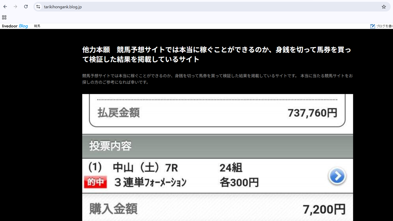 他力本願のブログサイト