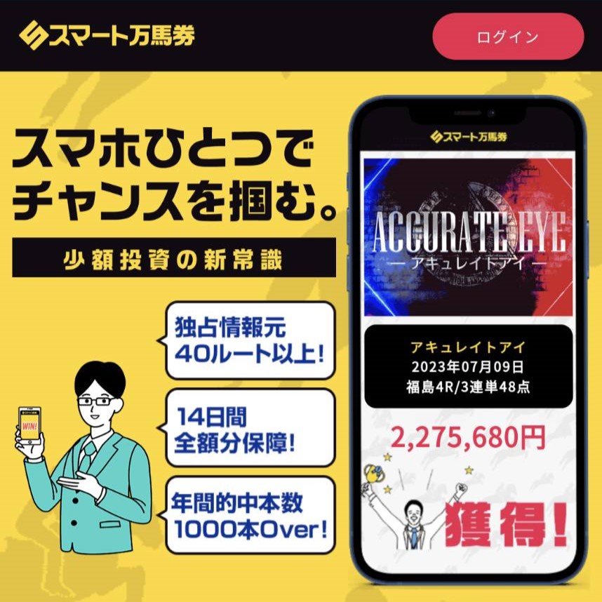 競馬予想サイト「スマート万馬券」