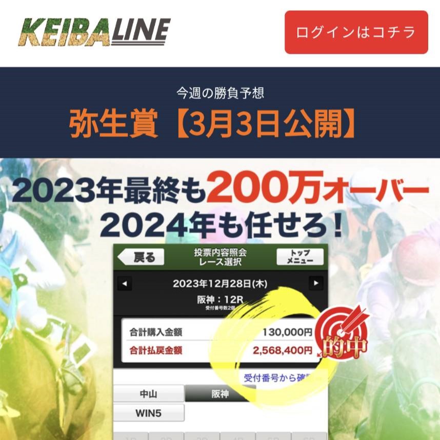 競馬予想サイト「競馬LINE」はおすすめ？優良なのか悪質なのか？みんけいが調査！